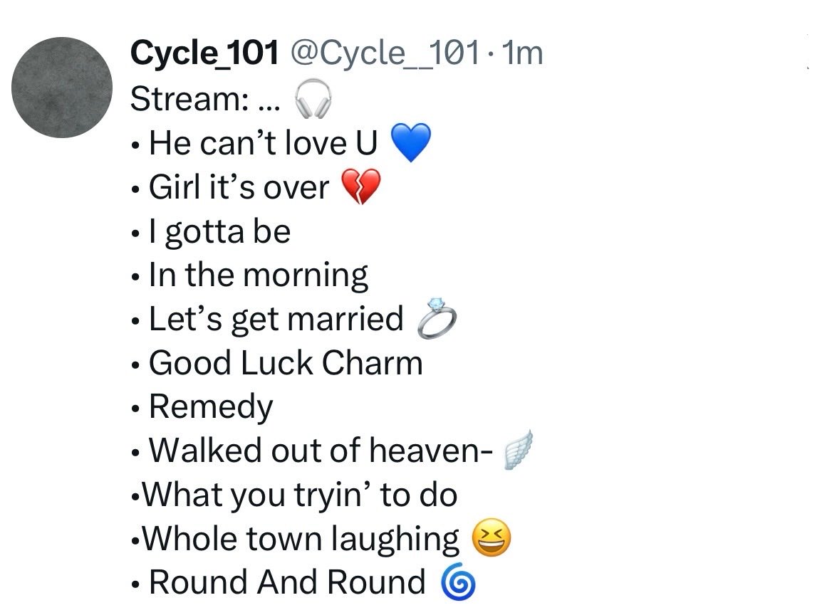 Cycle__101's tweet photo. Music list to bump. https://t.co/Cl2TxtgG2g
