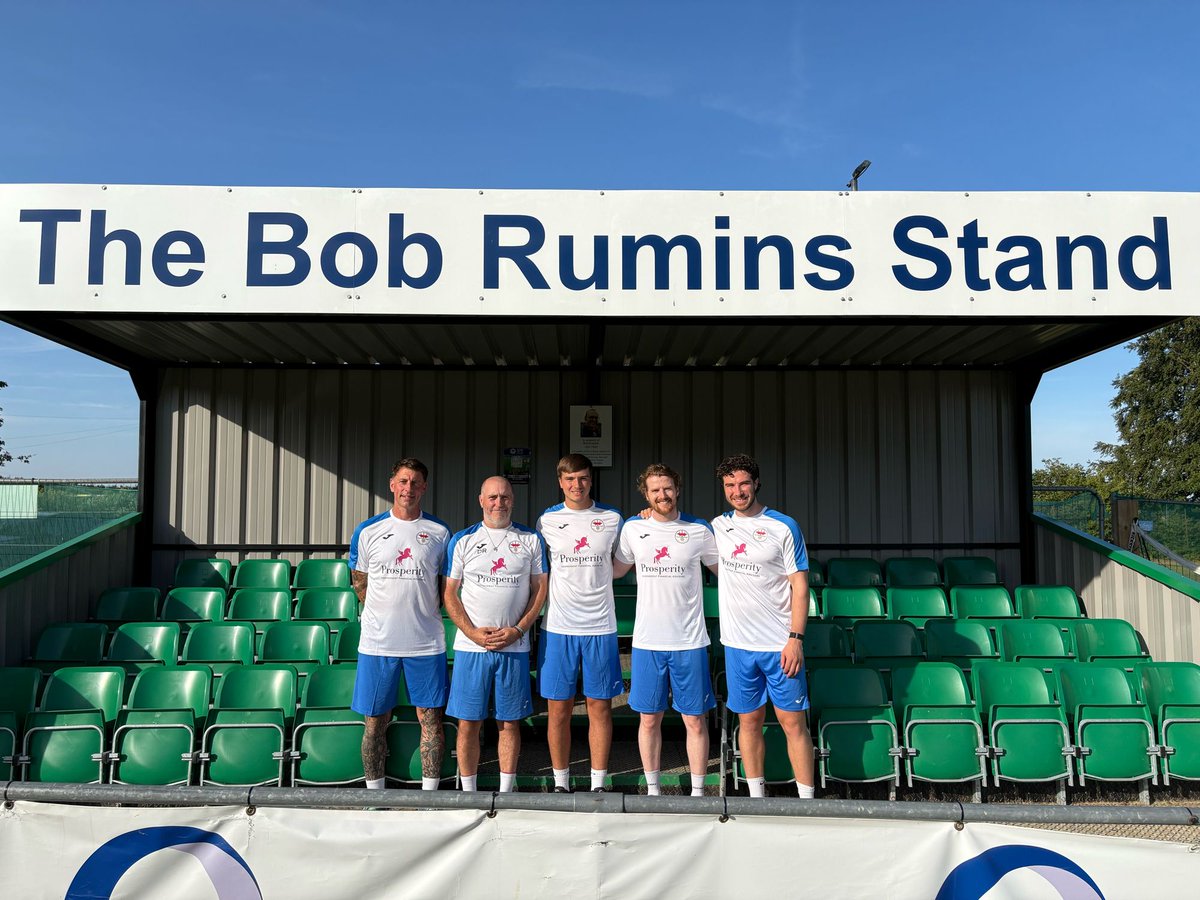 JARVISBROOKFC's tweet photo. Introducing our first team management team for the 26/27 season.

Manager Raffy Pearce, has put together a fantastic group of talented people ready to lead the Brook forward.

Coaches Andy Garrett, Harrison Pearce and Andy Cooper.
Physio Mike Burke. https://t.co/CeicpeP3nH