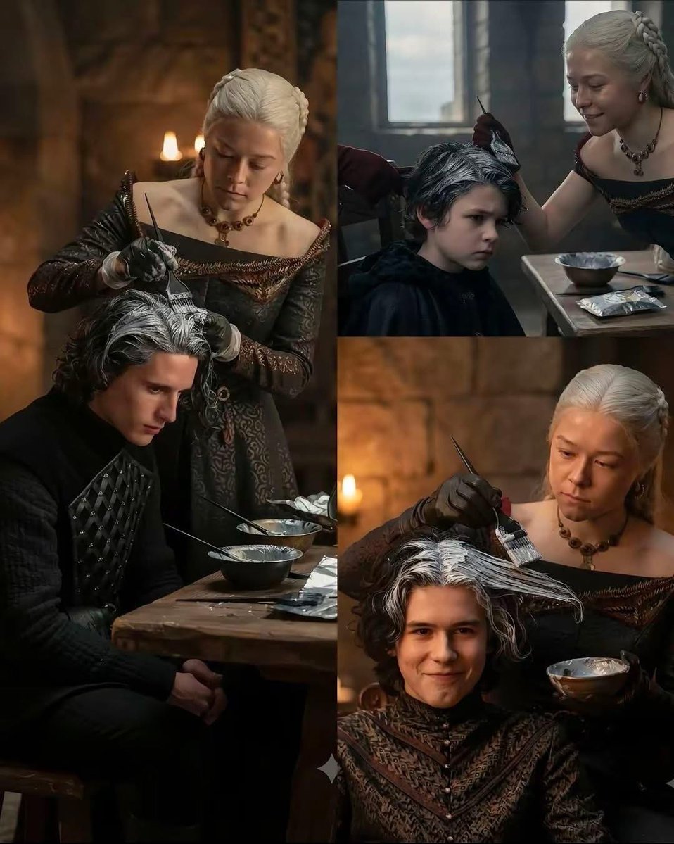 SiezerW's tweet photo. What Rhaenyra could achieve with a little dye
#hotd https://t.co/d0yzixfWLI
