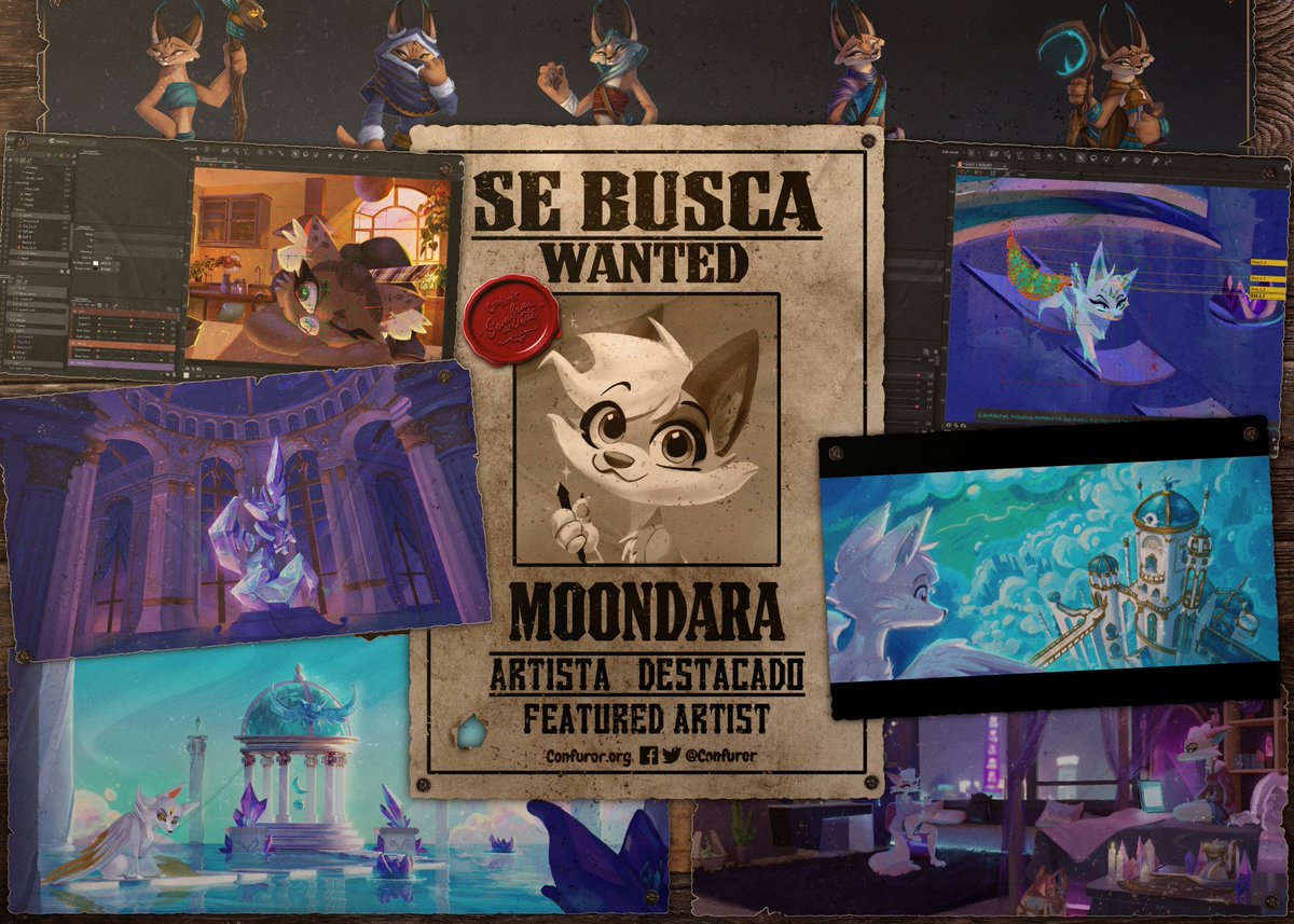 Confuror's tweet photo. 🏜️ ¡Nos complace anunciar a Moondara como artista destacado en Confuror 2026!

Artista originaria de CDMX, creadora de Vtubers y animación 2D que toma inspiración de animales, fantasía y est��ticas vibrantes. https://t.co/ZY114hCEDL