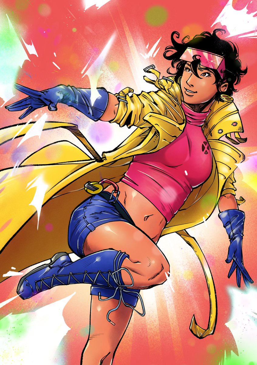 Ale_GM_Comics's tweet photo. Jubilee 🎆
Ilustración a color terminada. Quería una pose dinámica que reflejara el aire noventero del personaje, jugando con los efectos de luz y el contraste entre el amarillo del abrigo y el fondo de destellos.
Comisiones abiertas
#Jubilee #XMen #MarvelComics #XMen97S2 https://t.co/Ak06Kgkmwb