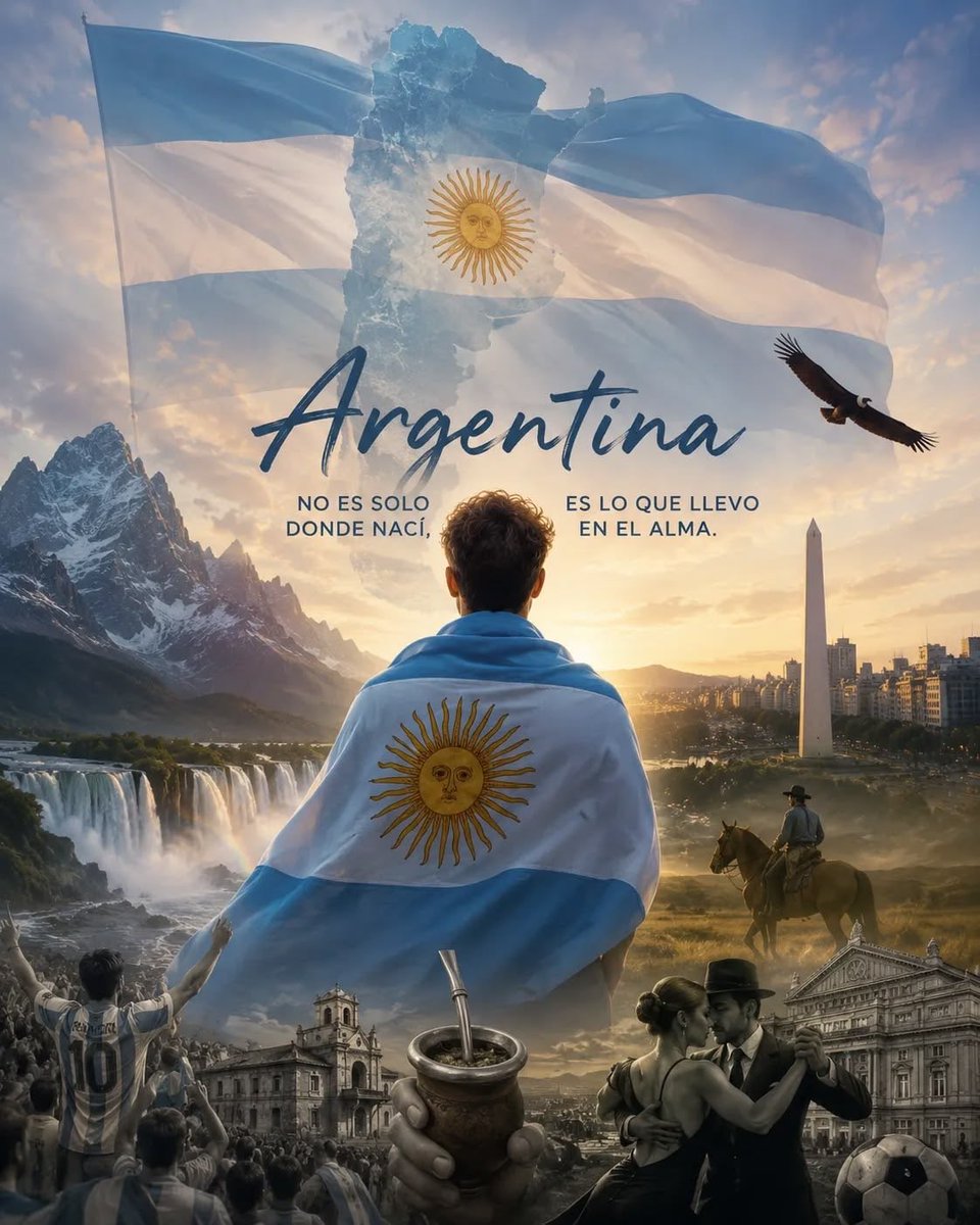 Lodicelaluna's tweet photo. 🇦🇷 ¡Feliz Día de la Independencia para todos los argentinos! 🇦🇷

Hoy celebramos la libertad, el coraje y la historia de un pueblo que nunca dejó de creer en sus sueños. En este año 8, símbolo de poder, logros y grandes conquistas, la Argentina vuelve a caminar con la ilusión intacta.