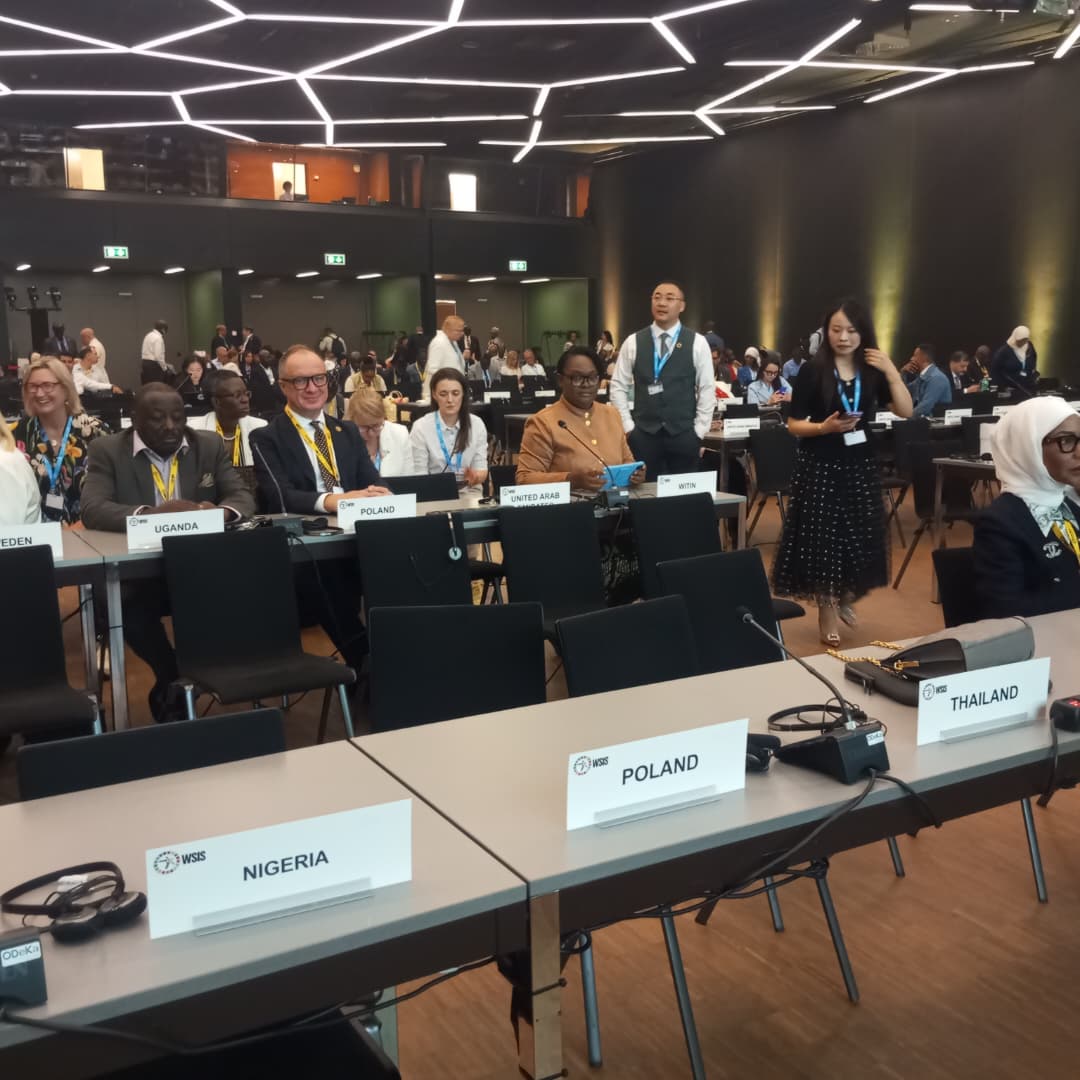 mywitin's tweet photo. Our Executive Director, Mrs. Martha Omoekpen Alade, sat at the high-level leadership TalkX panel, where she emphasized that gender-responsive capacity building is not about workshops and certificates but redesigning the entire digital ecosystem

@WSISprocess 
#WITINatWSIS #WSIS https://t.co/TKXAf4oE6j