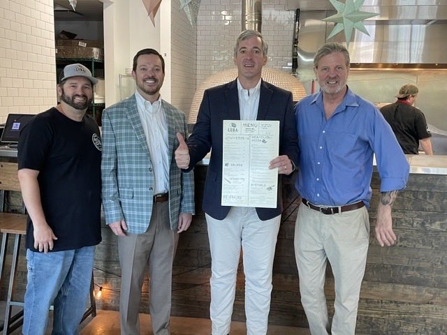 USChamberAction's tweet photo. The @uschamber was proud to endorse @bradknottfornc in #NC13 today with an event at Luna Pizza Cafe in Clayton, NC! 

Read more: https://t.co/aAiCRzYAxx https://t.co/HQf7KBPwyG