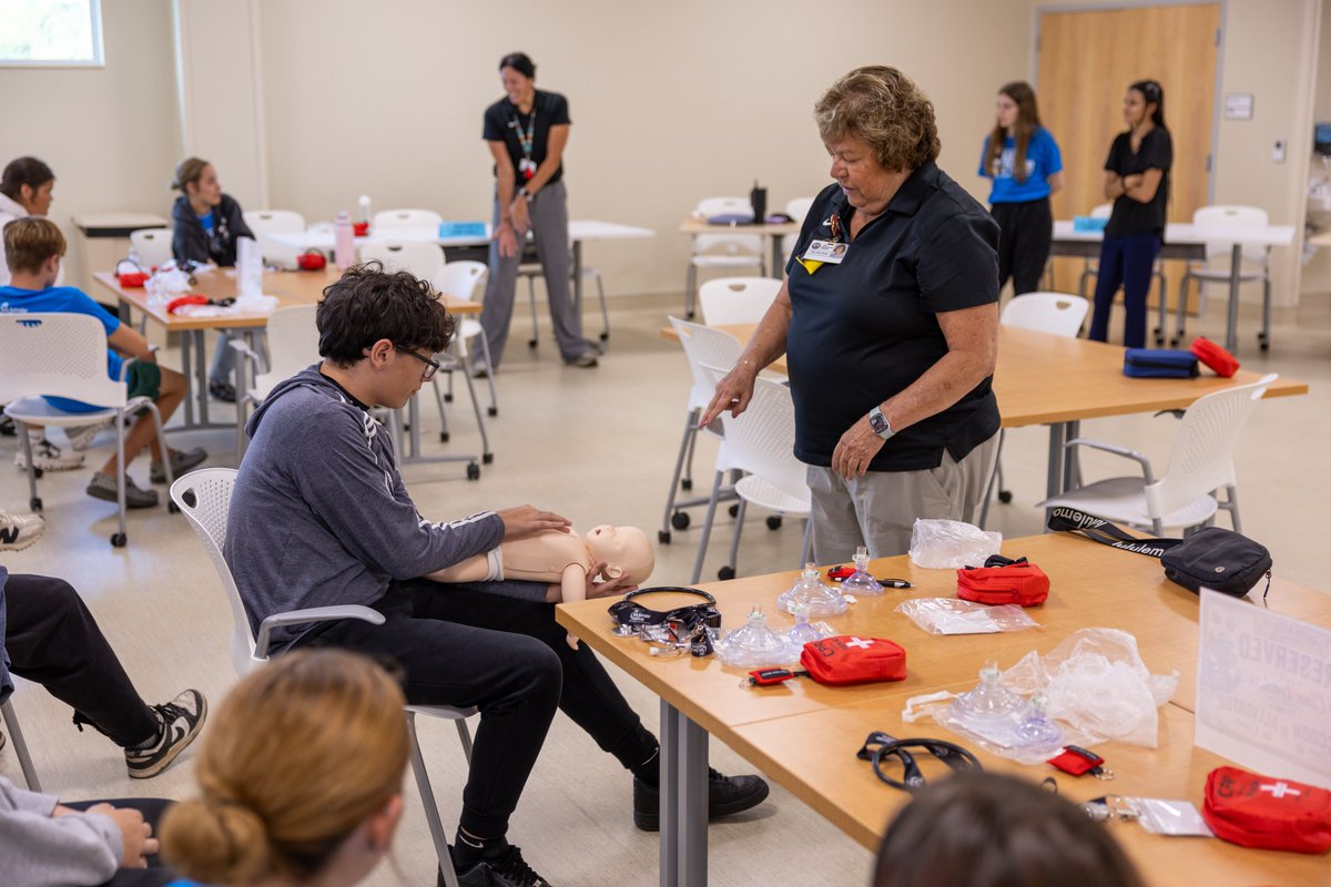 GovCAnoatubby's tweet photo. To provide youth with education and insight into the nursing profession, the new camp’s curriculum covers the use of medical equipment, tools and supplies, and teaches students through simulated healthcare events at the Chickasaw Nation Medical Center in Ada. https://t.co/So9UnfiuX3