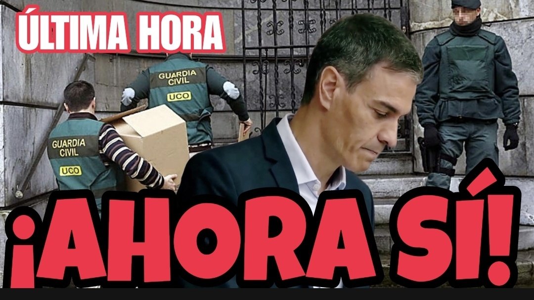 UACD_Youtube's tweet photo. 🔥BOMBAZO BRUTAL de LA UCO🔥
Hoy se ha filtrado el Informe de la UCO del caso CLOACAS donde se implica directamente al ex director de Gabinete de Pedro Sánchez y se deja bien claro que todo empezó con la carta de Sánchez a la ciudadanía tras la cual 2 días después hubo una reunión en Ferraz donde empezó la operación CLOACAS para destruir jueces, fiscales y agentes de la UCO que investigaban a la familia de Pedro Sánchez.

Es cuestión de días que se le llame a declarar.
Será justo después de que lo haga la Presidenta del PSOE Cristina Narbona, el día 15 de julio y tras la imputación del PSOE que con total seguridad será unos días después.

Vamos a ver a Sánchez en el banquillo quizás antes que a Zapatero o a la vez.
Pero sólo si logramos sacarlo de la Moncloa.
Eso es una prioridad.
No lo olvidéis.
Porque si no, puede lograr que el Congreso no de el Suplicatorio  para Juzgarle aunque tenga que comprar uno por uno a todos los Diputados como ya hizo con Puigdemont y la amnistía.

Aquí todo sobre el INFORME SECRETO que LE HUNDE👇
https://t.co/bse8cSHIry
