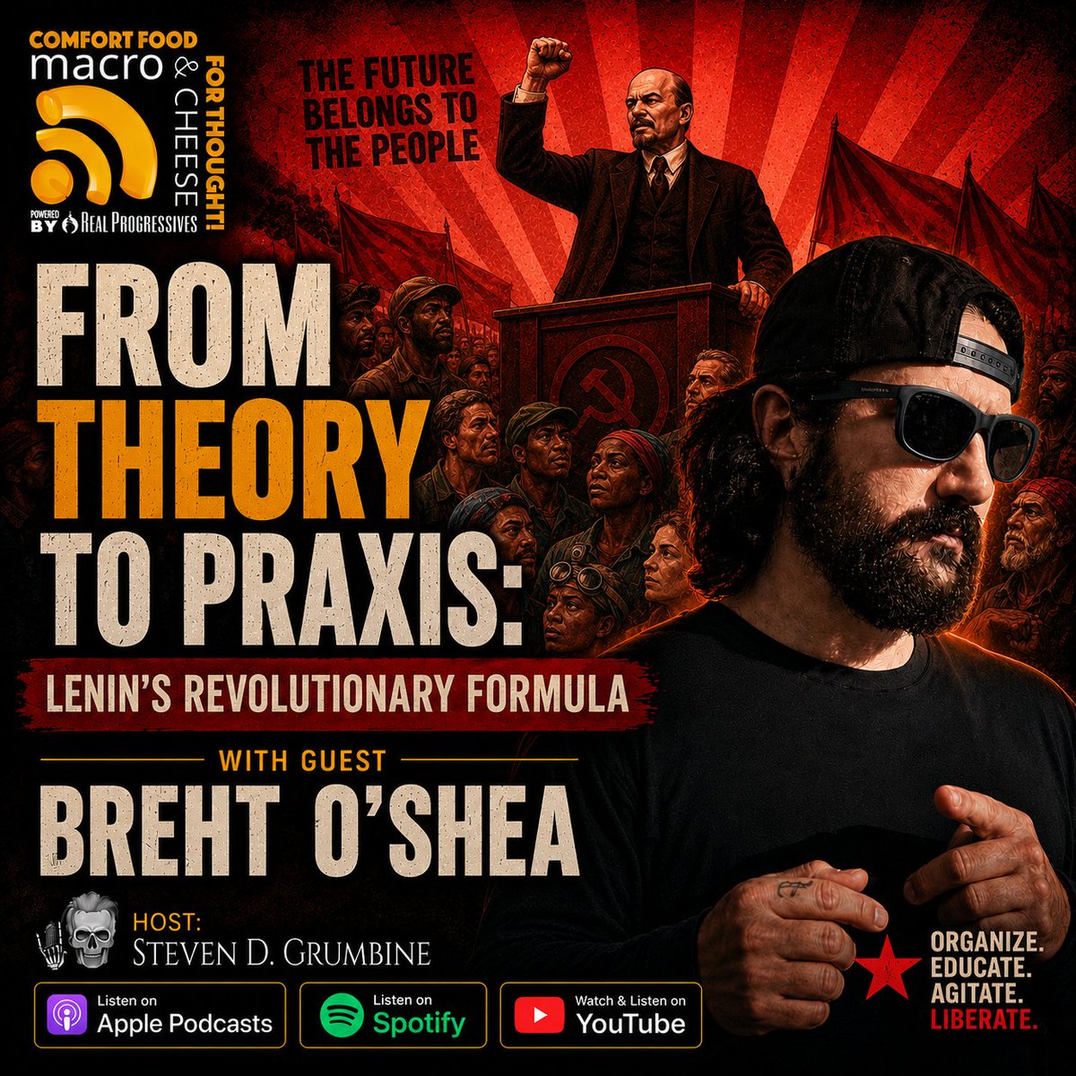 CheeseMacro's tweet photo. How did Lenin's critique of ultra-leftism become cover for opportunism?  Breht O'Shea of @RevLeftRadio talks theory vs praxis, vanguard organization, and dual power. 

New ep Sat 7/11 @ 8 am ET. Find all our eps in comments below 👇 

 #DualPower #WorkingClass https://t.co/JgYUgtV7Nj