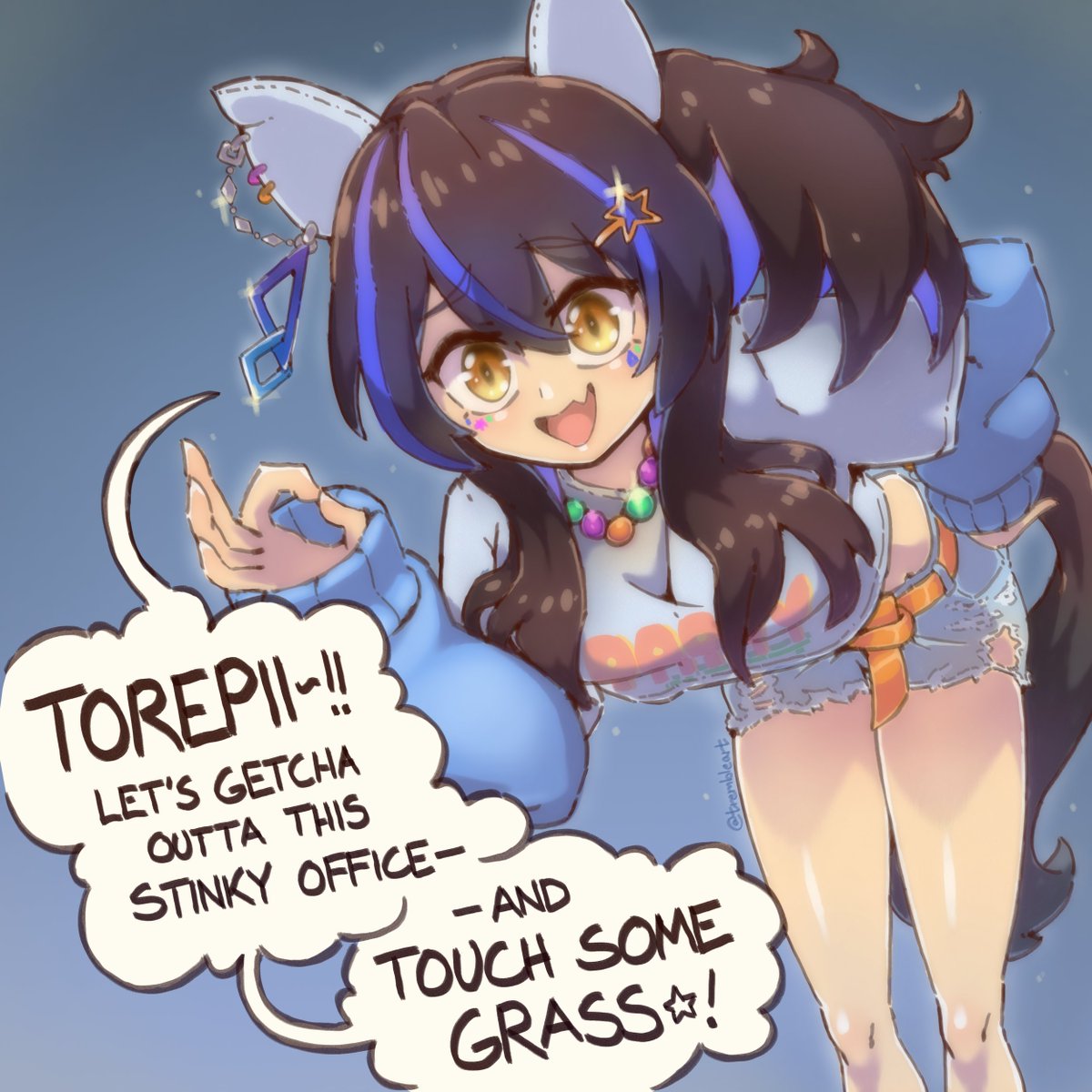 trembleart's tweet photo. Let's touch grass together~! 🫸🌱💕
#umamusume #rkgk #DaitakuHelios https://t.co/dzN80zw85T