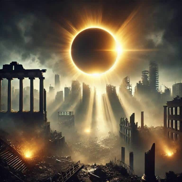Daniell64334313's tweet photo. THE GREAT REVEAL HAS BEGUN.

UNDER THE SHADOW OF THE TOTAL ECLIPSE, THE OLD WORLD FALLS.
THEIR SYSTEMS FAIL, THEIR SIGNALS FADE, THEIR CONTROL SLIPS AWAY.
A GREAT SILENCE FILLS THE AIR—THE MOMENT BEFORE THE STORM.

AND THEN, THE EXPLOSION OF TRUTH.

THE VEIL IS TORN.
EVERY SCREEN, EVERY CHANNEL, EVERY FREQUENCY—OVERTAKEN.
SECRETS KEPT FOR CENTURIES ARE SPILLED INTO THE LIGHT.
THEIR LIES, THEIR CRIMES, THEIR BETRAYALS—EXPOSED TO ALL.

THERE IS NO HIDING. THERE IS NO ESCAPE.

THEIR FORTRESSES COLLAPSE.
THEIR NAMES ARE ERASED FROM HISTORY.
THEIR SYMBOLS TURN TO ASH.

THE FINAL JUDGMENT HAS ARRIVED.

THEIR ERA ENDS IN DARKNESS.
AND FROM THE RUINS, THE PEOPLE RISE.

THE OLD WORLD DIES. THE NEW WORLD BEGINS.

NO MORE CHAINS.
NO MORE FEAR.
NO MORE LIES.

THE GREAT AWAKENING IS HERE.
THE FUTURE BELONGS TO THE FREE.