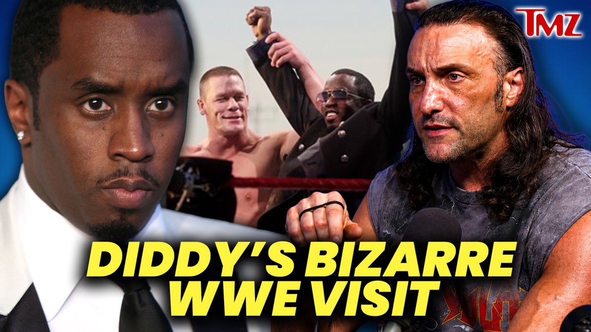 TMZ's tweet photo. Former WWE star @ChrisAdonis reveals the bizarre reason wrestlers were rubbed the wrong way by Diddy backstage. 

WATCH HERE: https://t.co/azrOVLuk6u https://t.co/lq5qnwLqUM