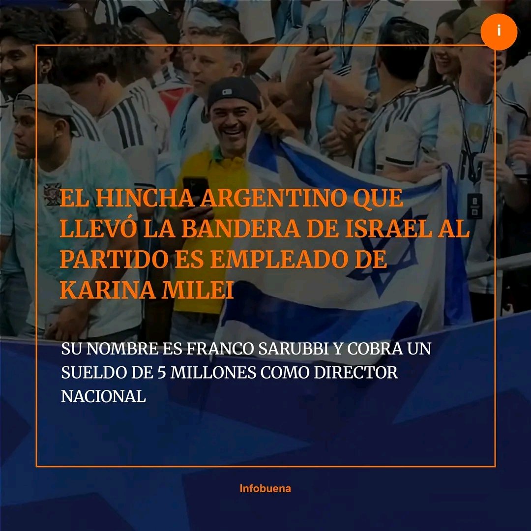 patto2006's tweet photo. Parásitos Se llama Franco Sarubbi, es empleado estatal de la secretaria general de presidencia y cobra 5 millones de pesos por mes, según reveló el portal de La Nación.

#9DeJulio #DiaDeLaIndependencia Argentina #MundialDelFútbol2026 https://t.co/lM03LoTe4d