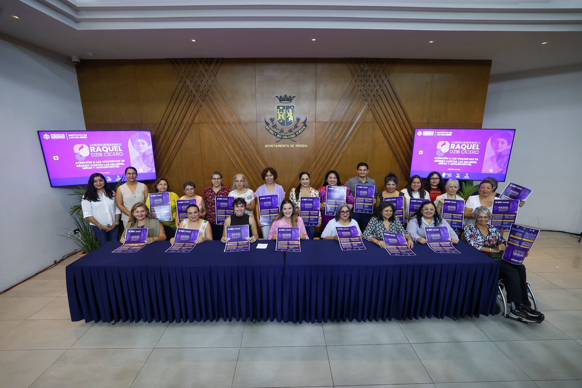 AyuntaMerida's tweet photo. Lanzamos la 2da del Diplomado "Raquel Dzib Cicero: Atención a las Violencias de Género contra las Mujeres, Niñas y Adolescentes", una iniciativa que fortalece la capacitación de quienes trabajan en la prevención, atención y actuación frente a las violencias de género. https://t.co/Iv03RAI4Yj