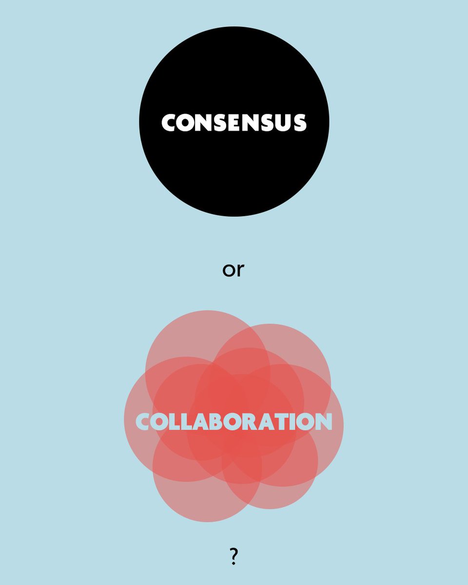 TheAnneChow's tweet photo. Consensus ≠ Collaboration.
Early agreement on complex issues? It may mean you’re missing diverse voices.

The goal isn’t everyone agreeing.
It’s everyone understanding the why behind the decision.

That’s real collaboration. 🤝 https://t.co/WJb6QCJ9ug