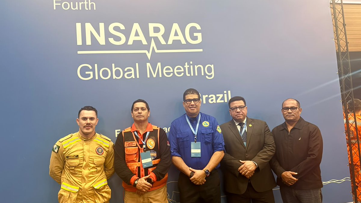 CEPREDENAC's tweet photo. 🌎🤝 El Secretario Ejecutivo del CEPREDENAC, Adherbal de la Rosa, participó en la Cuarta Reunión Global de INSARAG, realizada en Foz do Iguaçu, Brasil. https://t.co/wrQ0HIXvJz
