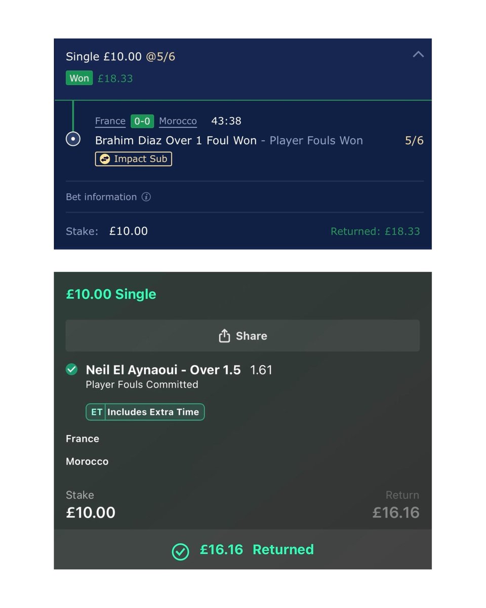 AndyRobsonTips's tweet photo. ✅ Telegram and Email tips flew in.

Join email: https://t.co/t43Ls5D7XK

Join Telegram: https://t.co/NZYk88a3Ad

💎 Gem winner @ 1.83

📲 Player Prop @ 1.61

These are sent out every single day of the World Cup.

Let me know if you're in. https://t.co/EM1UcmMHkc