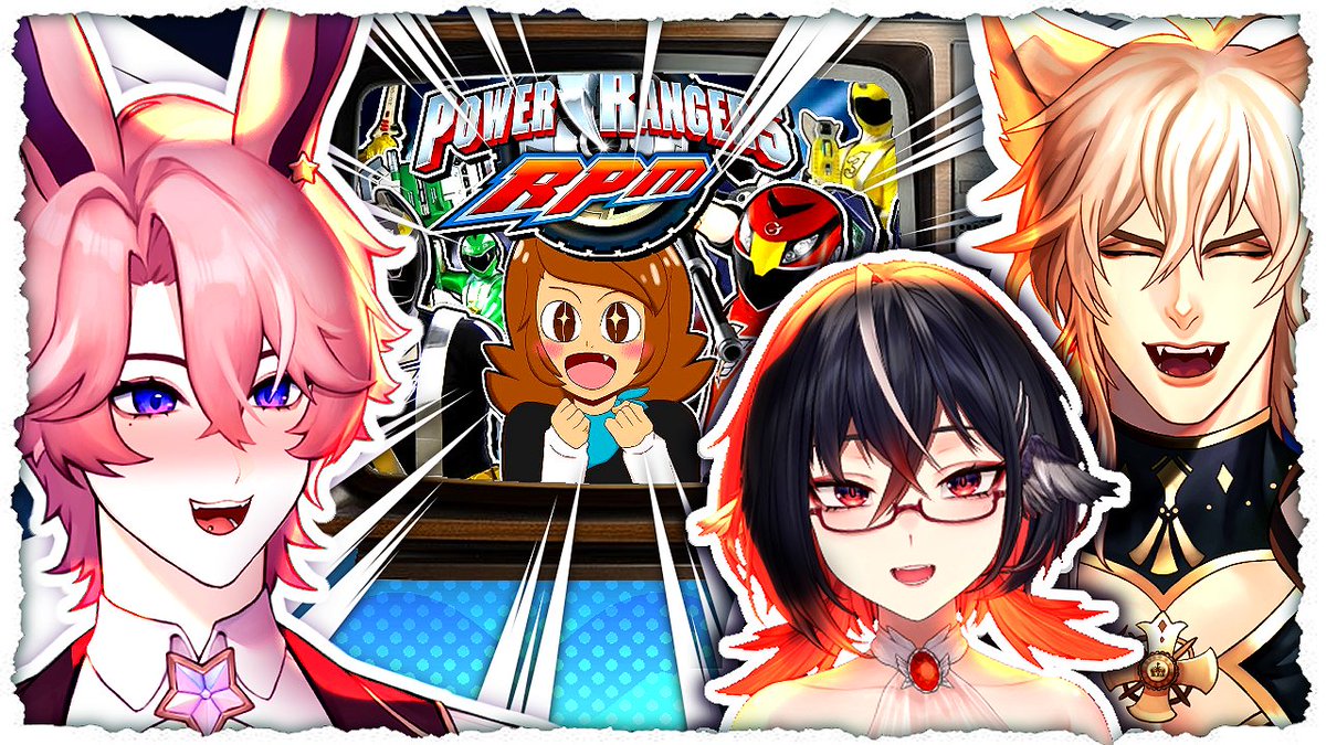 RoyChiato's tweet photo. Get in gear, cuz Oshi Sentai V-Ranger is back! Let's react to another awesome Conner video about one the best Power Rangers series yet.

Stream starts 9PM CST | 7PM PST, waiting room is live now! ⬇️

https://t.co/Q71ldeNQu6 https://t.co/x0kf29XzJj