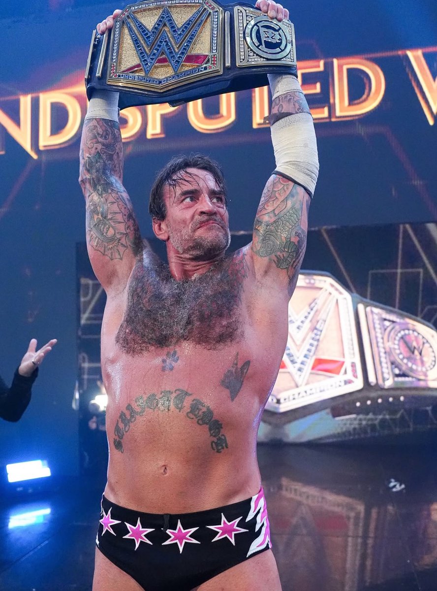 WrestlingWCC's tweet photo. “CM Punk looks like a million bucks right now”

— AJ Styles https://t.co/bA4A7ibMqi