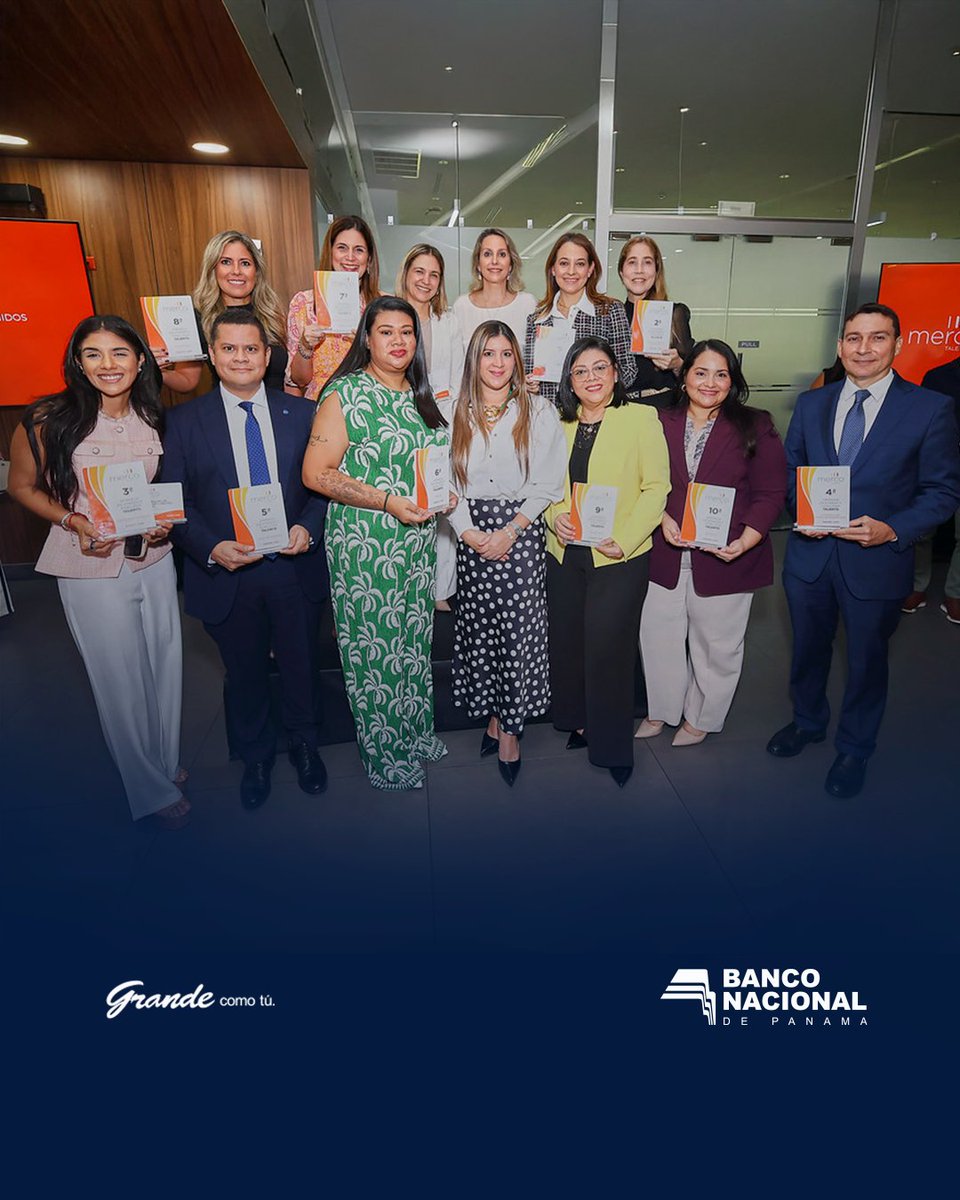 banconalpa's tweet photo. Por segundo año consecutivo, Banco Nacional de Panamá ocupa el puesto #2 en Merco Talento Panamá, uno de los principales rankings que reconoce a las organizaciones con mayor capacidad para atraer, desarrollar y fidelizar el talento.

Este resultado es el reflejo de una cultura construida por personas que trabajan con compromiso, vocación de servicio y excelencia, impulsando cada día el crecimiento de nuestra institución.

Gracias a cada colaborador por ser parte de este reconocimiento.