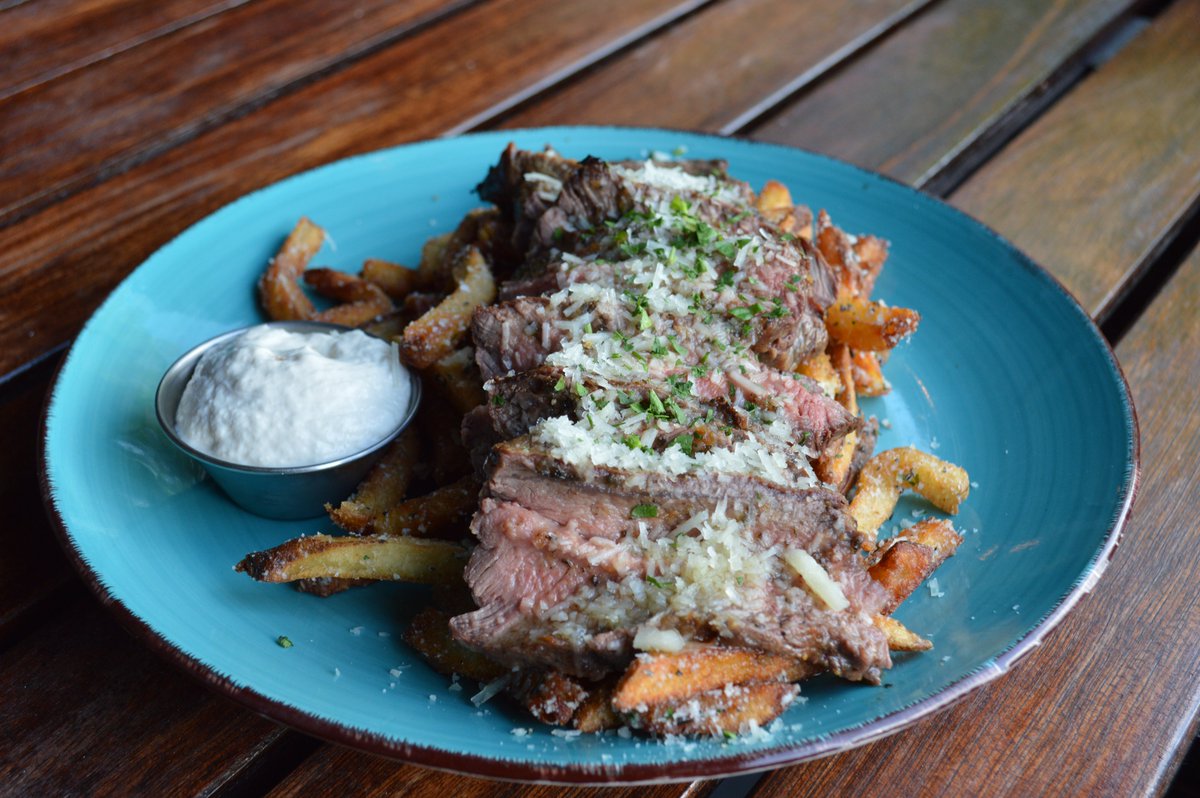 BourbonsBistro's tweet photo. Enjoy a summer-sized Steak Frites special for $19 before 6pm, Tuesday through Saturday, available at the bar or in the dining room through August 31, 2026. https://t.co/TzX4VNSkG7