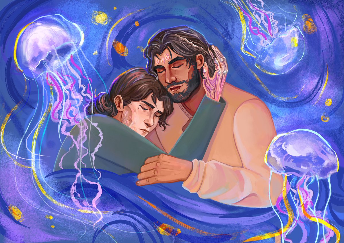 anxiousspotatoe's tweet photo. Hi @staroverlordao3 , the jellyfish part got quite literally ahah 💗
Hope you will like it :)) 

#jayvik https://t.co/EbF7jfoNhT