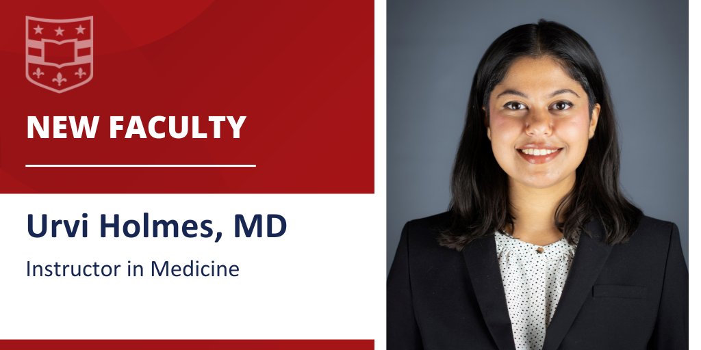 WashUDeptMed's tweet photo. Please welcome Urvi Holmes, MD, Instructor in Medicine, @WashUMedHosp 
⁠
Her current clinical interests include general internal medicine, inpatient medicine, and management of both chronic and acute disease states in the hospital. 
⁠
Learn more> https://t.co/BovE80OGKj https://t.co/BeIGp8602p