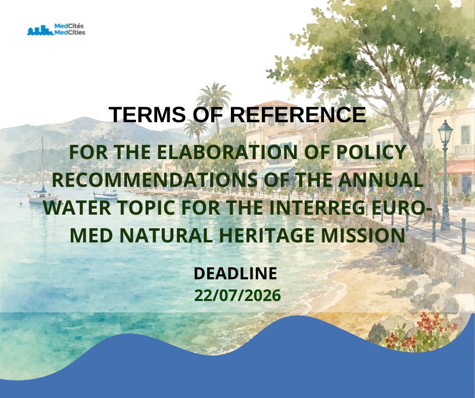 MedCities's tweet photo. 💦Given the importance of #water in different policy agendas, the @Gov4Nature selected water as a priority policy topic this year, and several actions are taking place. 📖 #MedCities is responsible for preparing #policy recommendations. 
ℹ️ https://t.co/EYaAP0gvnE
📅22/07 https://t.co/QJkbtRJLXw