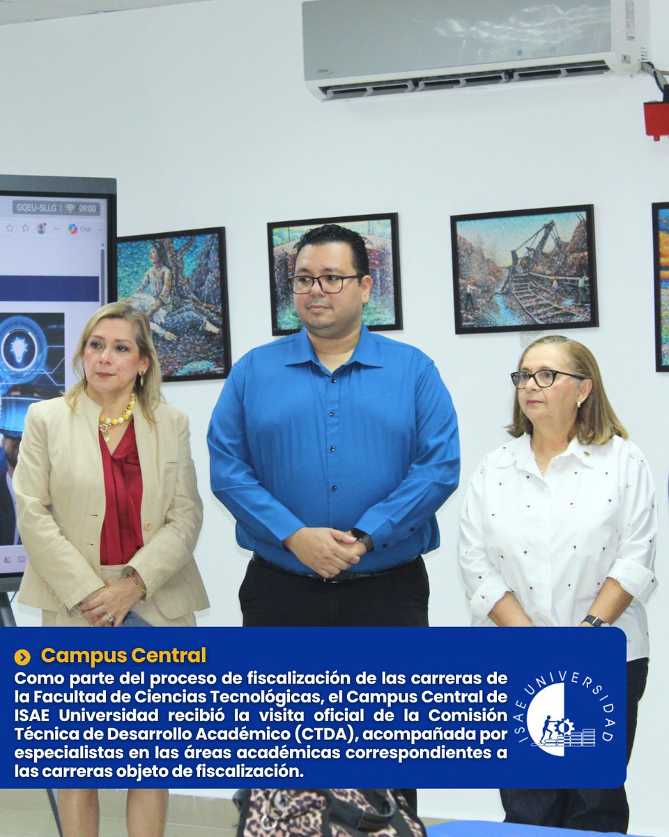 ISAEUniversidad's tweet photo. Como parte del proceso de fiscalización de las carreras de la Facultad de Ciencias Tecnológicas, recibimos la visita oficial de la Comisión Técnica de Desarrollo Académico (CTDA).

Lee la nota completa aquí:
https://t.co/p7g9gmv6JY https://t.co/nTNoU2brwH