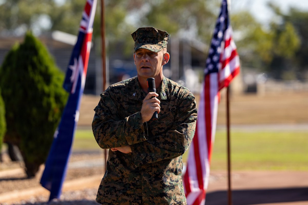 PacificMarines's tweet photo. #PacificMarines with @MRFDarwin participate in the closing ceremony of #exercisesouthernjackaroo at Lavarack Barracks in Queensland, #Australia, July 3, 2026.

📸: Sgt. Kyle Chan | @USMC 
@USPACOM https://t.co/n4d887jFSt