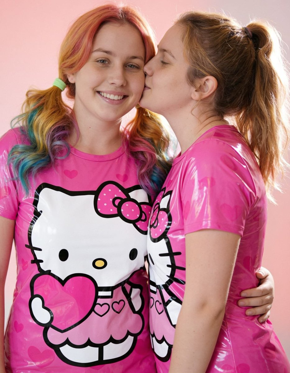 Lizzy1262629's tweet photo. Me and Veronique matching in our shiny Hello Kitty PVC dresses! ππ Nose to nose with big smiles β bestie goals β¨
#HelloKittyDresses #MatchingOutfits #ShinyPVC #MeAndVeronique #KawaiiStyle https://t.co/yuZZX0odeW