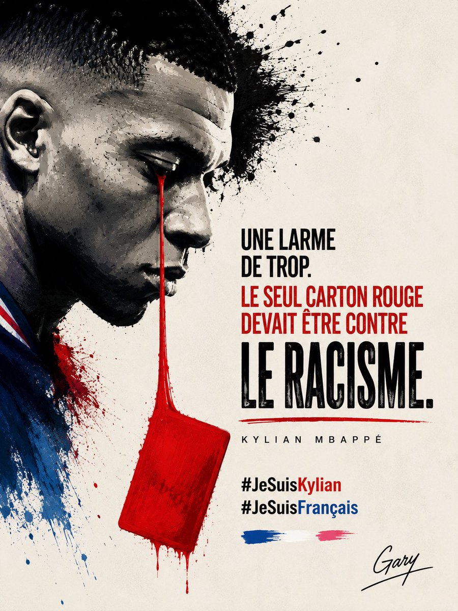 Smile_Saint's tweet photo. Le seul carton rouge #jesuiskylian https://t.co/2nXJRb4OHX