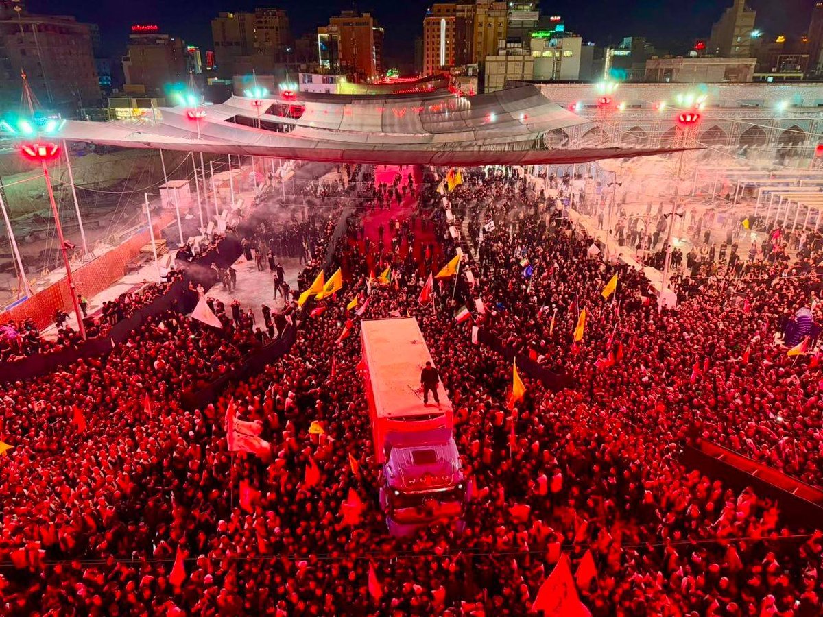 RezaNasri1's tweet photo. The new regional order will be shaped by these streets, not by a con artist in Washington, a deranged senator from South Carolina, or a war criminal in Tel Aviv.

It will be an order of the people, by the people, and for the people. https://t.co/1JgukTlk2o