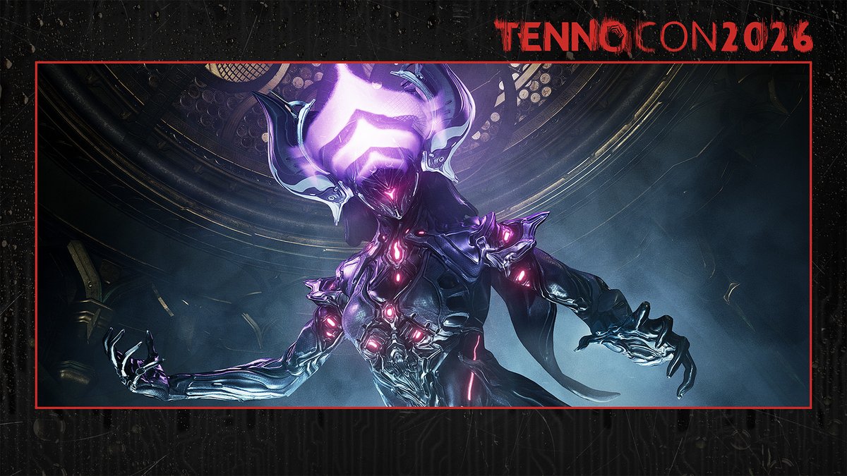 PlayWarframe's tweet photo. Are you ready for #TennoCon 2026?

It's time to share your red carpet looks for the big day. We want to see your stylish and savvy Fashion Frames in the replies! https://t.co/VkZJIrX2oO