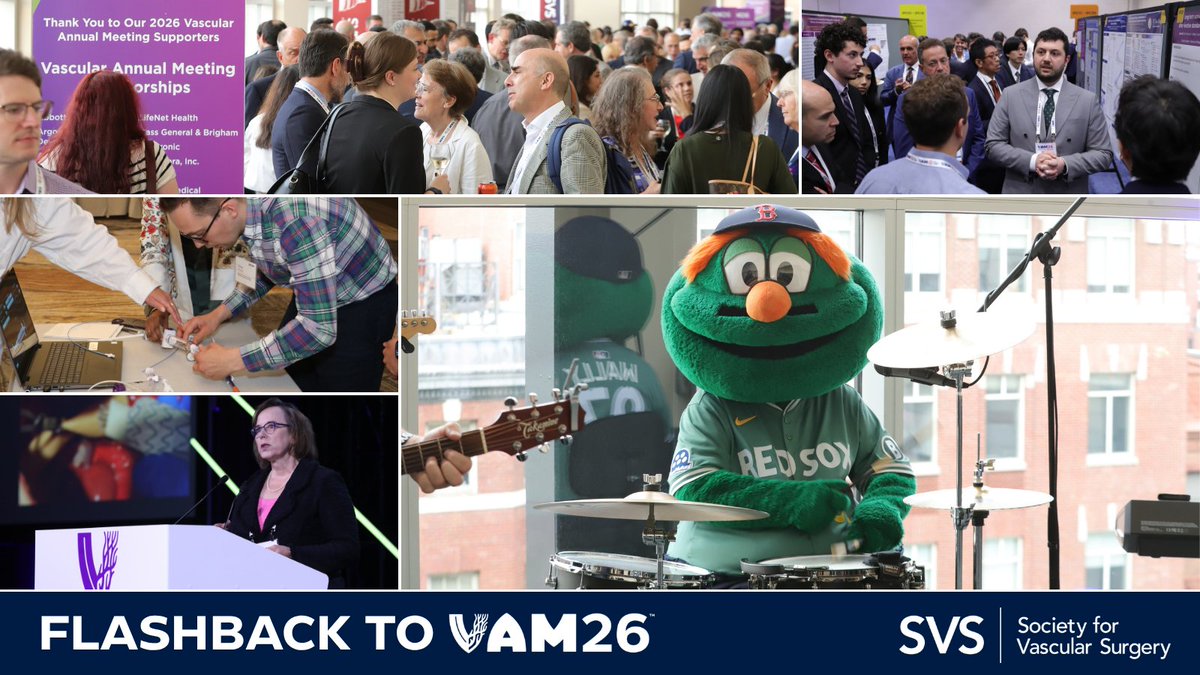 VascularSVS's tweet photo. Flashback to VAM26! ✨
Looking back on our time in Boston, where groundbreaking education and unforgettable networking brought the vascular community together.
Start planning for next year...
📅 #VAM27 | June 2-5, 2027 | San Diego, CA
#VascSurg #Conference #VAM26 https://t.co/v63GJY2pSP