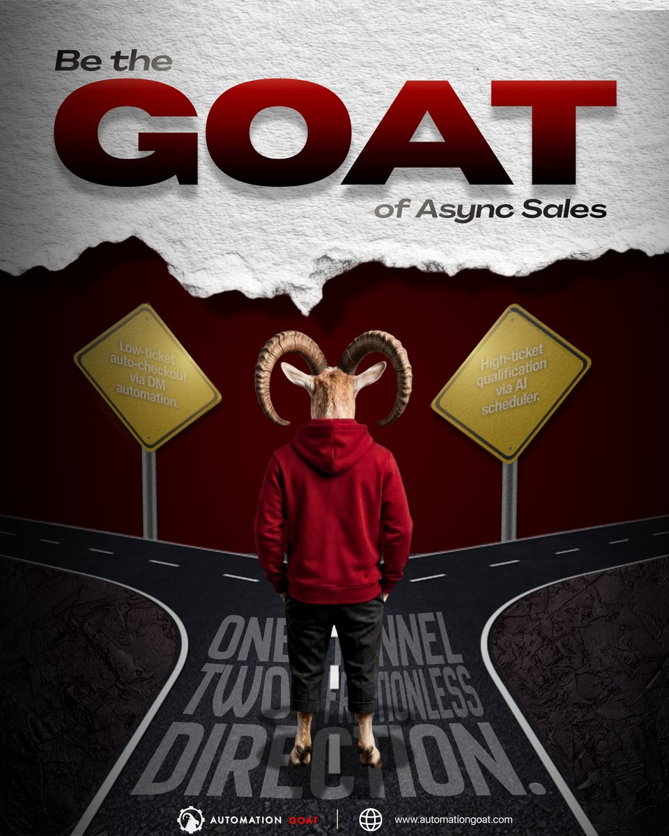marvinwcoffman's tweet photo. The best sales systems don't force every customer down the same path.  

Automate low-ticket purchases, qualify high-ticket leads with AI, and let every prospect follow the journey that fits them best.  

#AutomationGoat #SalesAutomation #FunnelStrategy https://t.co/L5dEomzIGK