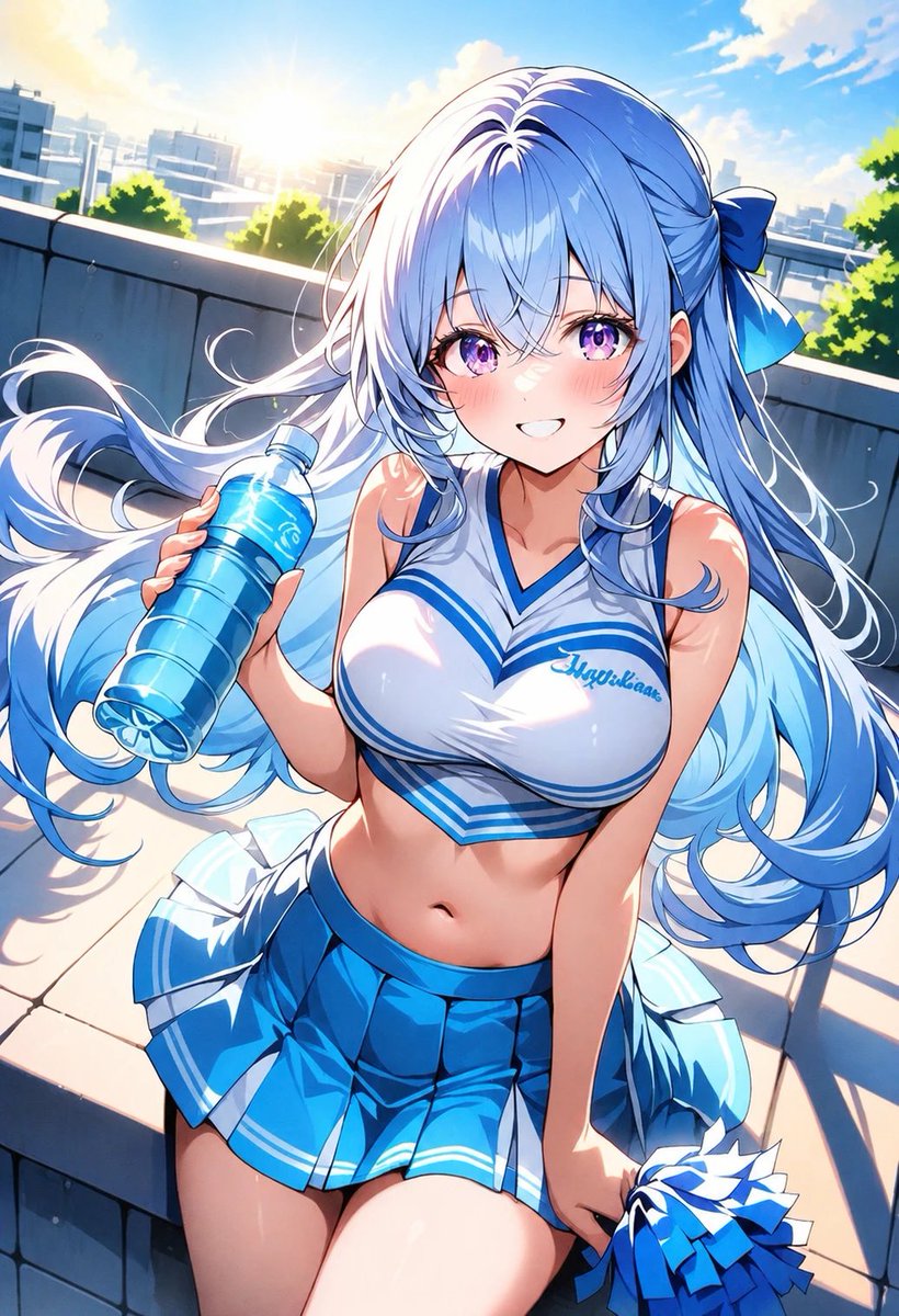 azisai_AIillust's tweet photo. 「おはようございます！水分、ちゃんととって無理せず頑張ってくださいね！」

─🩵静花 https://t.co/PCIILNQheX