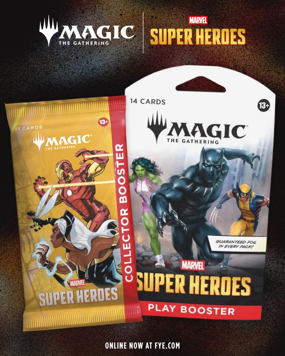 officialfye's tweet photo. Your favorite heroes, just in time for Friday Night Magic 

Magic the Gathering: Marvel Super Heroes is online now: https://t.co/DoyRJLlmi9

#Marvel #MagictheGathering #MTG #TCG https://t.co/k4AaGNsbGf