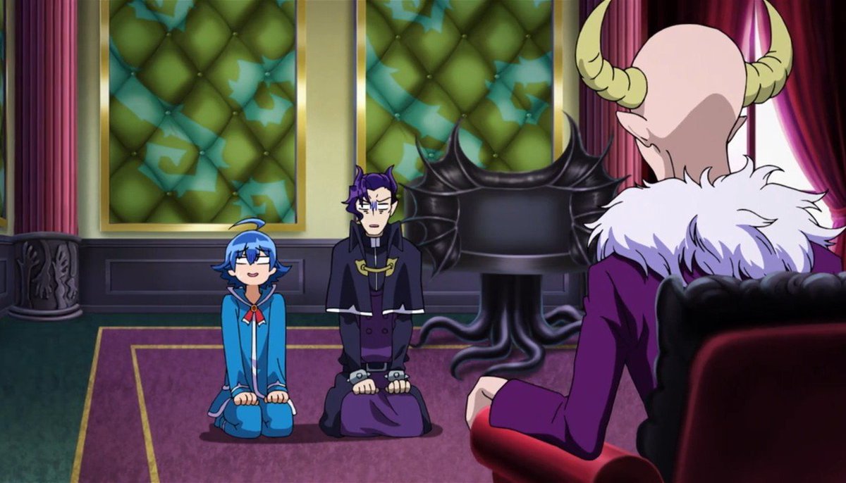 GloomJasper's tweet photo. Mairimashita! Iruma-kun Ep 1 &amp; 2

O que mais deixa legal é os mal-entendidos envolvendo o que o Iruma faz
O anime deixa claro que ele é um molenga e mesmo assim consegue se destacar entre os demônios que acham ele um máximo kkkkkkkkkk
 
É bacana, me tirou umas risadas https://t.co/jo183aeuyl