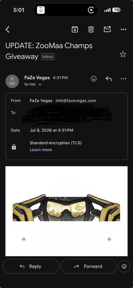 Niimbus__'s tweet photo. @ZooMaa @FaZe_Vegas  Is this email a real follow up or am i getting fried? https://t.co/BFoBrfKQaY