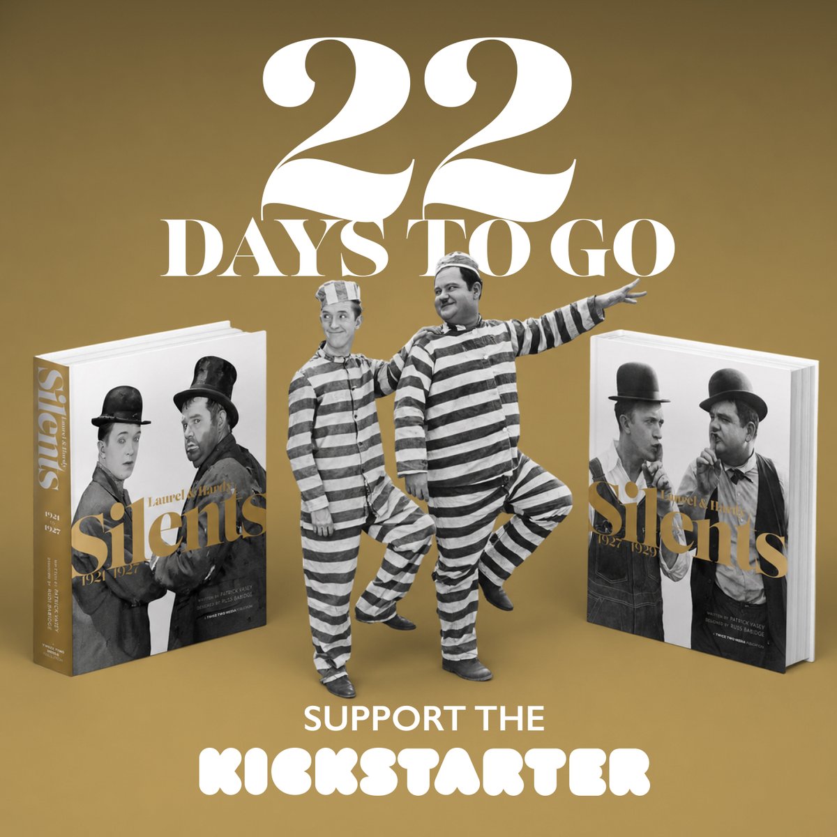 HardyBlog's tweet photo. There are just 22 days left to support our Kickstarter.
This special 2-volume book set celebrates their silent era with rare images, restored artwork, studio history and over 1,100 pages.
Please support the campaign, secure your copy,
Visit Our Page Here: https://t.co/ZPrlkGHEPH https://t.co/50yRjceExt