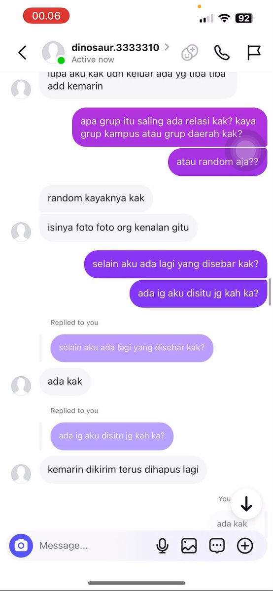 tempatsampahub's tweet photo. 20 Mei 2026, akun anonim instagram mengirimkan DM berisikan laporan bahwa foto saya tersebar di grup 18+ telegram, yang disebarluaskan oleh akun “kingcum” https://t.co/UBu5Kw9jlE
