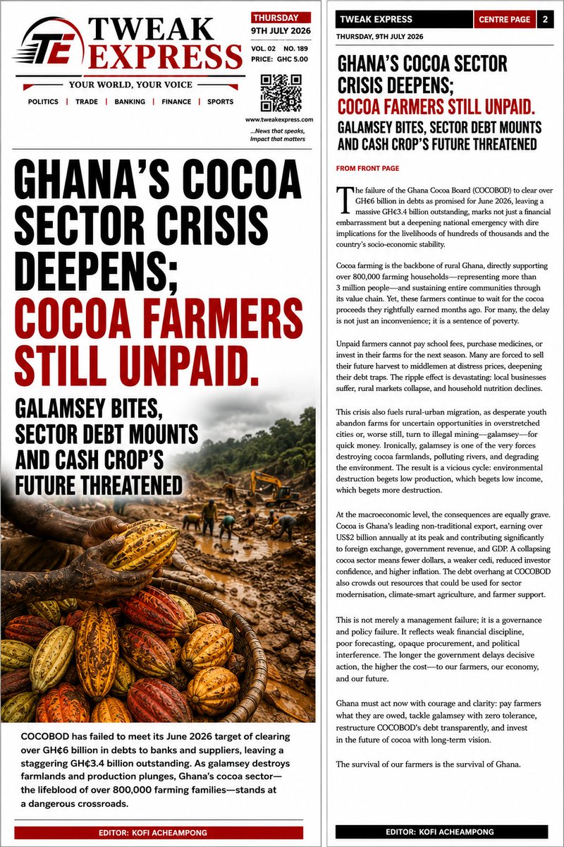 TVN_AFRICA's tweet photo. Cocoa Mess https://t.co/kGs4H2W2vh