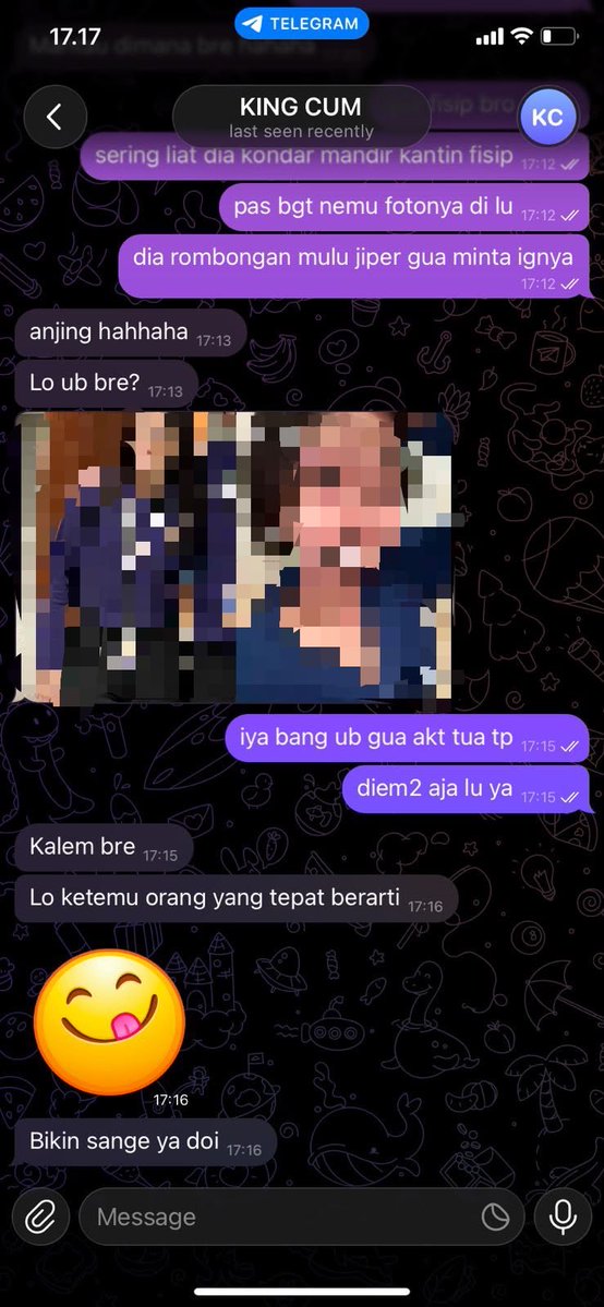 tempatsampahub's tweet photo. Demi memancing kingcum, teman saya berpura-pura menjadi “predator” yg berminat dengan foto-foto saya. https://t.co/uzUPqZIhpi