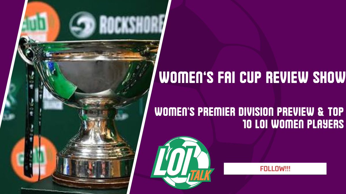 loi_talk's tweet photo. NEW EPISODE OUT NOW🎙️

🏆Women's FAI Cup Review Show
⚽️@loiwomen Premier Division Preview
👑 Top 10 players in the WLOI?

LISTEN HERE🎧
🎙️https://t.co/ER1dJUiFsi
🍎https://t.co/dRq4krDH0e