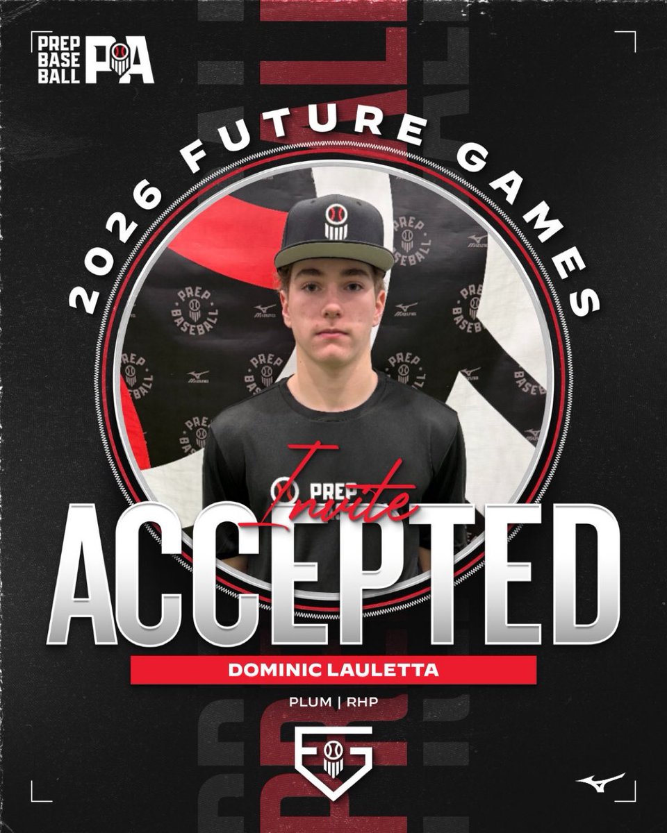 Domlauletta's tweet photo. I’m extremely excited and blessed to be competing at this years @prepbaseball future games, July 22-25! 

Thank you @PrepBaseballPA and @prepbaseball!!

@DaltonDavis33 @AllAmerican2K28 @DanCevette @ocker_n https://t.co/HNhOybKRUZ