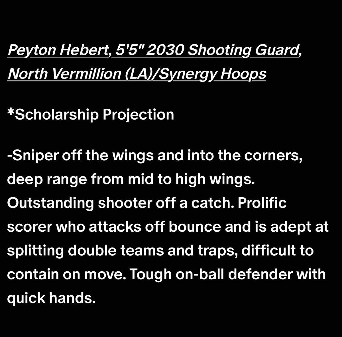 peyton2414's tweet photo. Thanks to @FiveStateHoops for the eval. I appreciate the support!! https://t.co/OSjumdT4uG