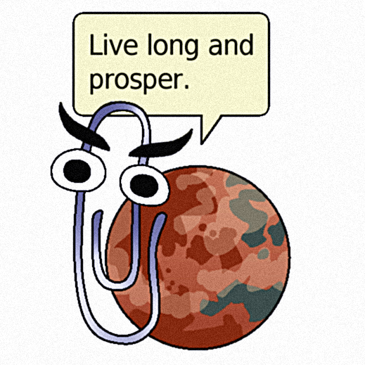 schumisnoopy's tweet photo. vulcan clippy https://t.co/bbRxgwbfJr