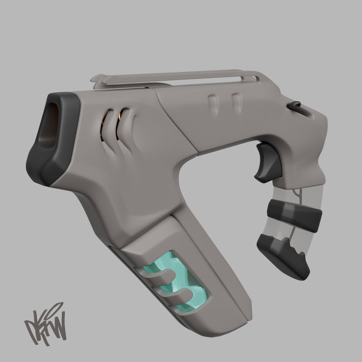 Keven0045's tweet photo. I went back to redesign this old project from 2023 a few days ago. I want to keep the overall shape and making it look more organic. Now, I want to make the insides for the mag and grip look more interesting.

#3dmodelling #WIP #weapon #blender https://t.co/uiH7aIXdxv