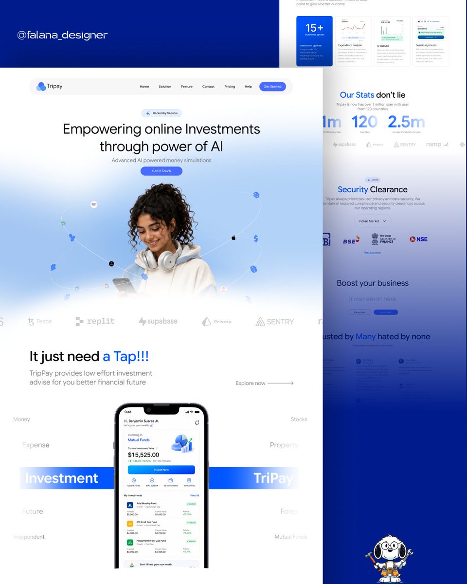 Anupambagchi3's tweet photo. Been a while design product promotion page for client, which helps user to take decision on secure investment. https://t.co/CPmNa3Tunw