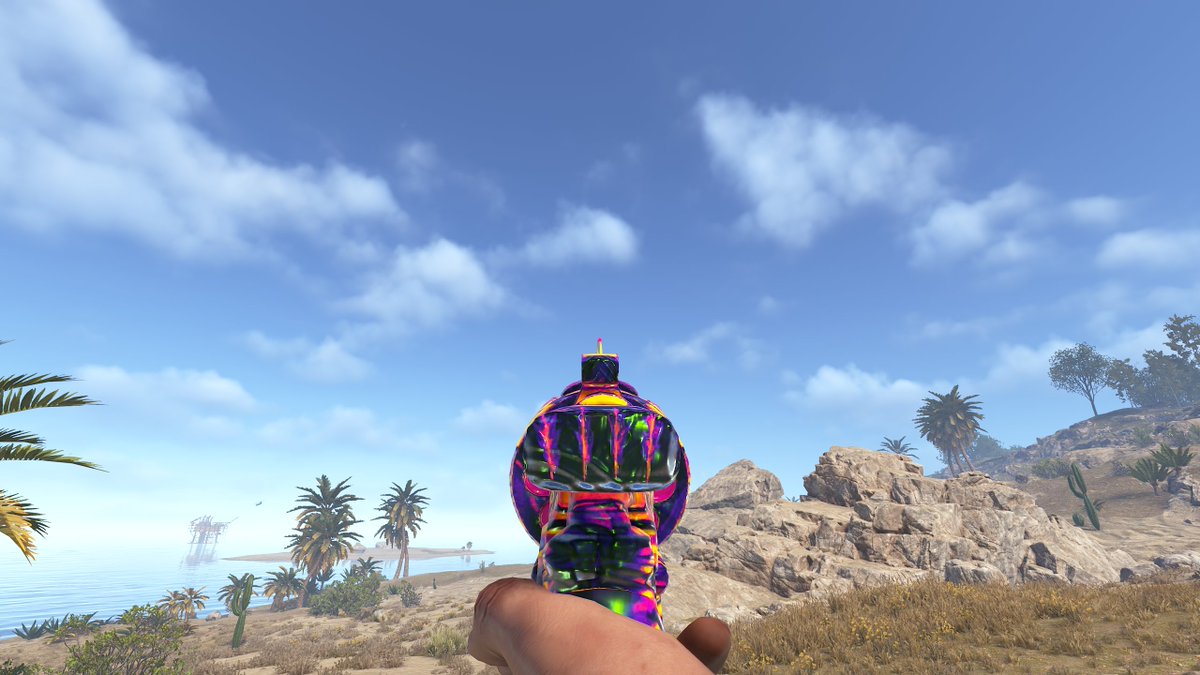 HedgesnVideos's tweet photo. Optimized Revolver!
To those concerned, it is not transparent like Olympus &amp; Old Pirate Revolver, definitely more like Heat Seeker.
#Rust #Playrust #Rustskins
Still probably the most reliable skin to retain it's value this week! https://t.co/xhRz3g5l4b