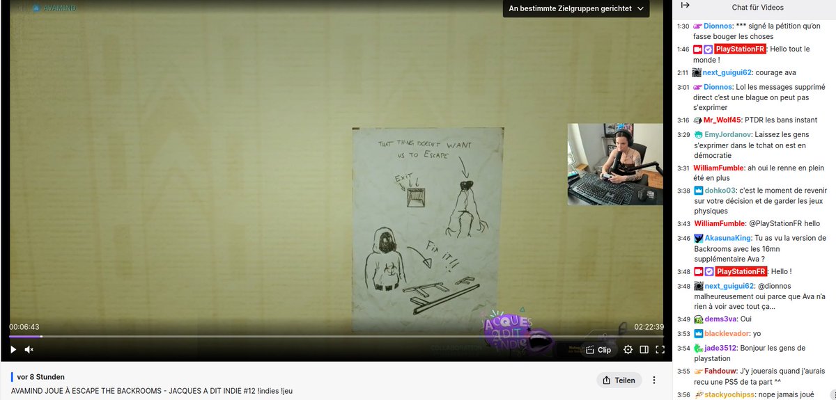 DoesItPlay1's tweet photo. Apparently it happened during the beginning of this video: https://t.co/YKJLFTbX4B

Fragments of the chat remain that suggest it was about the topic. One person talks about a petition. Another about the censored messages. Another about the decision to kill physical media. https://t.co/IOsuRBVEbt